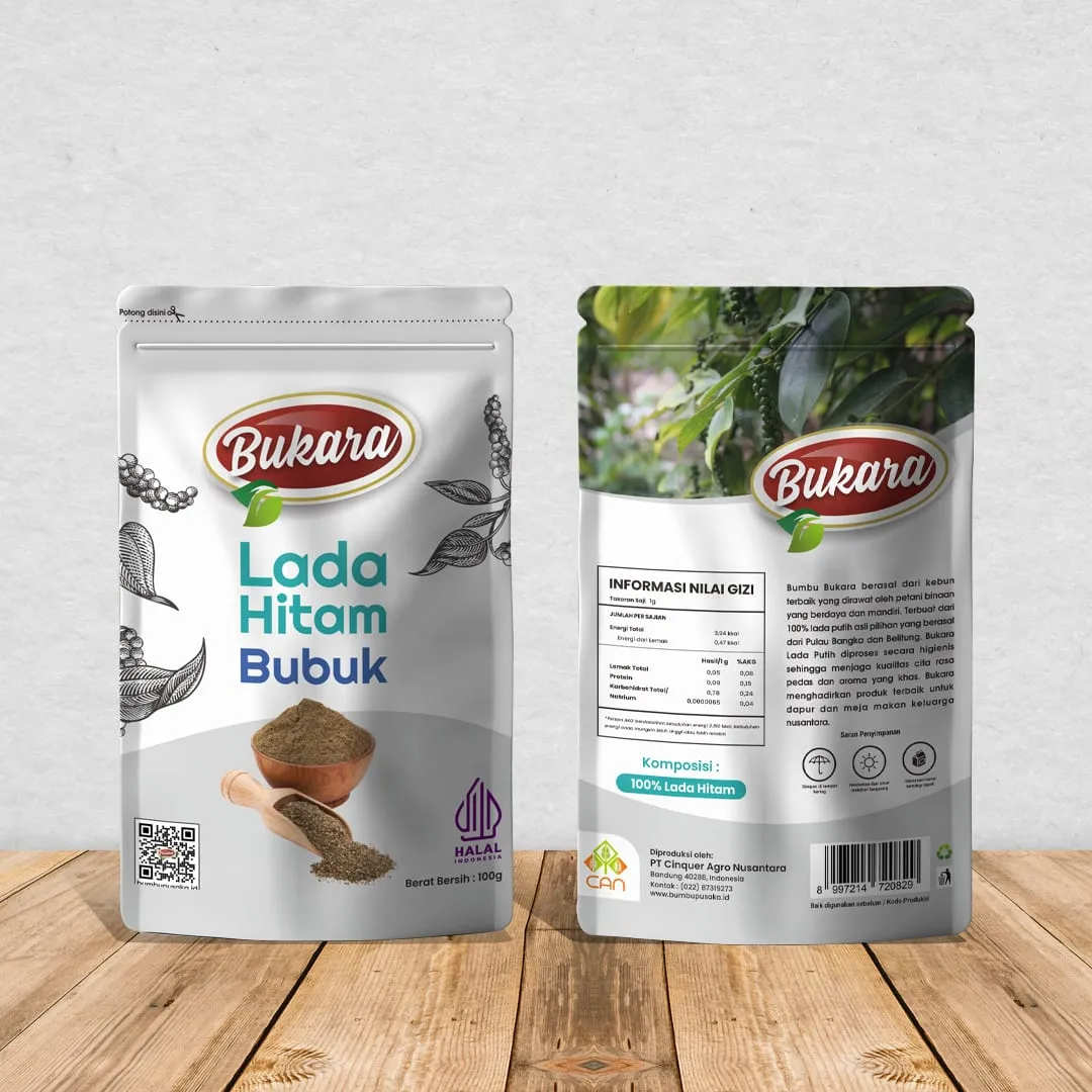 Lada Hitam Bubuk Pouch 90 gr