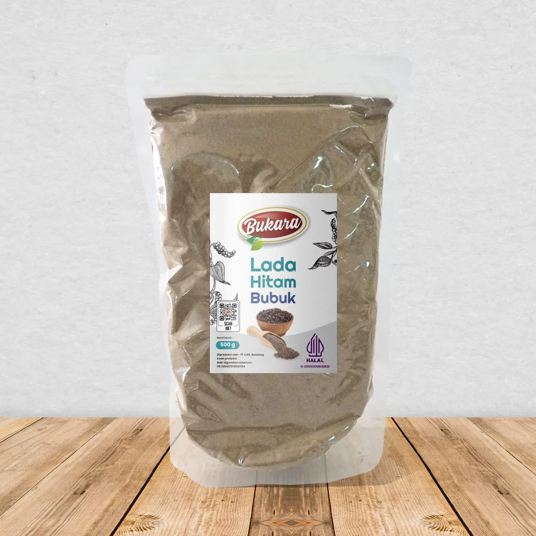 Lada Hitam Bubuk Plastik 500 gr