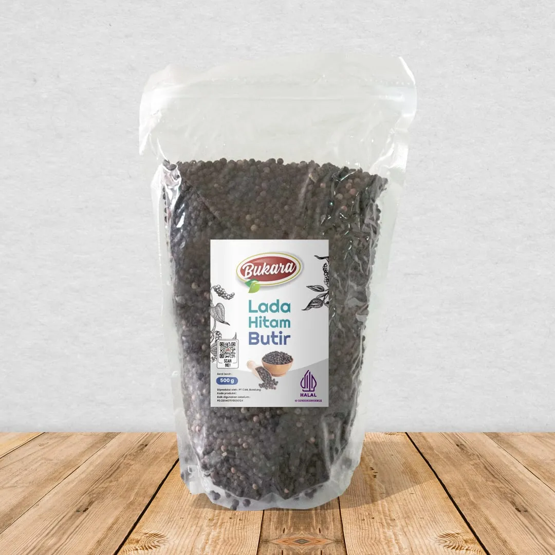 Lada Hitam Butir Plastik 500 gr