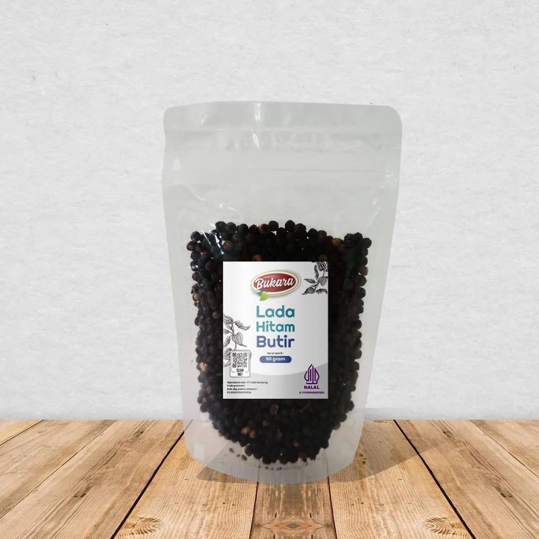 Lada Hitam Butir Pouch 50 gr