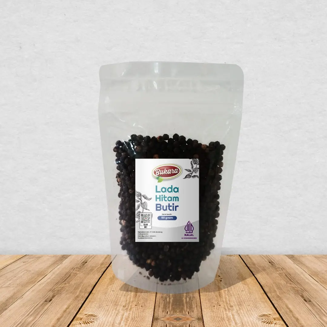 Lada Hitam Butir Pouch 50 gr