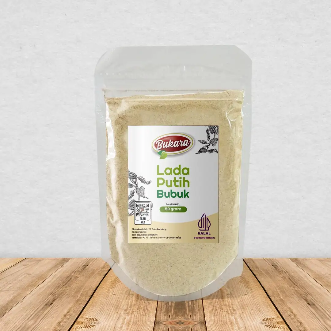 Lada Putih Bubuk Pouch 50 gr