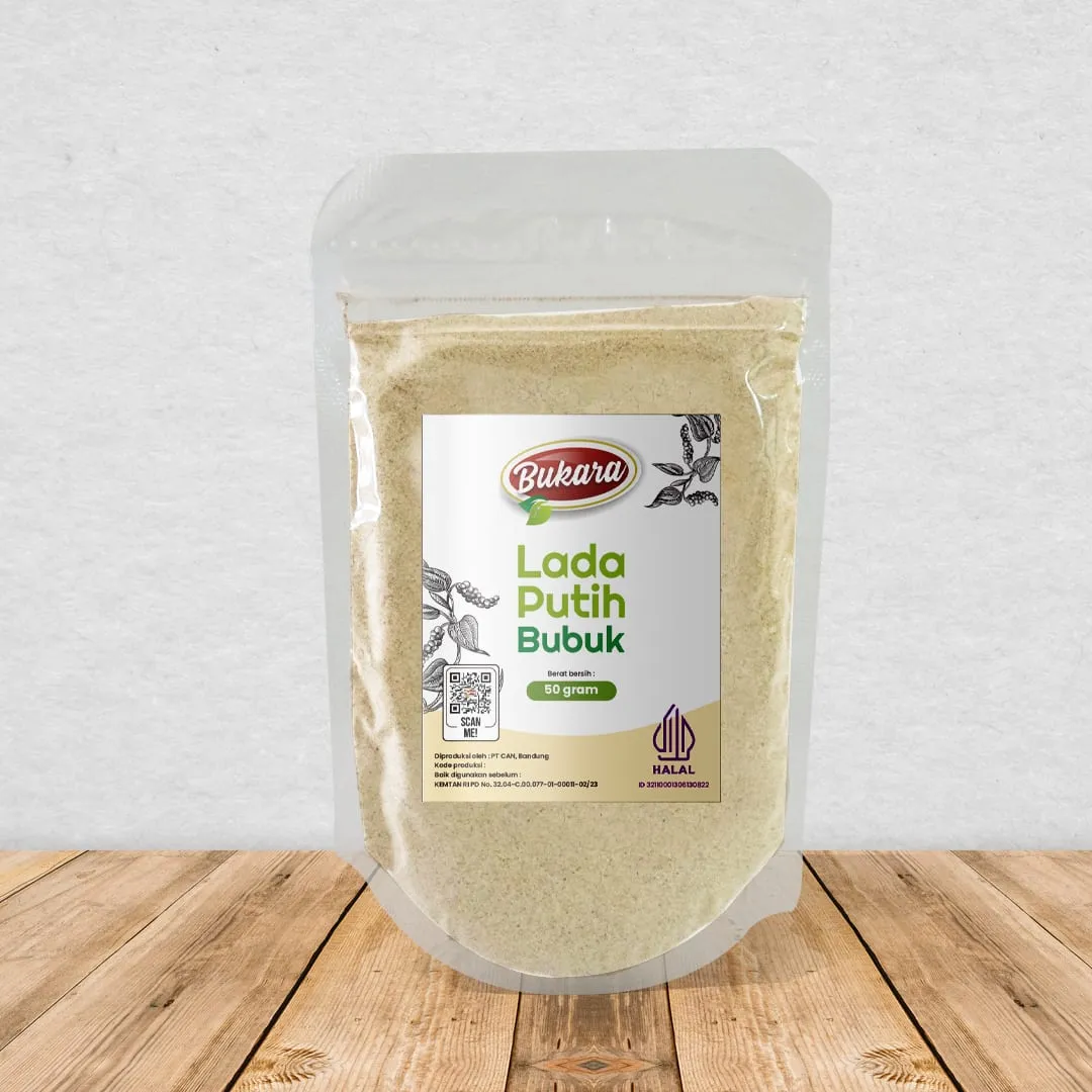 Lada Putih Bubuk Pouch 50 gr