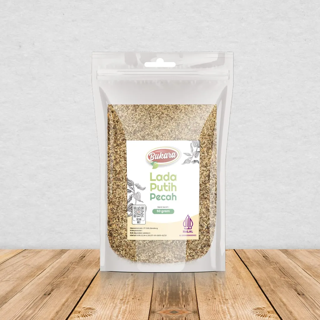 Lada Putih Pecah Pouch 50 gr